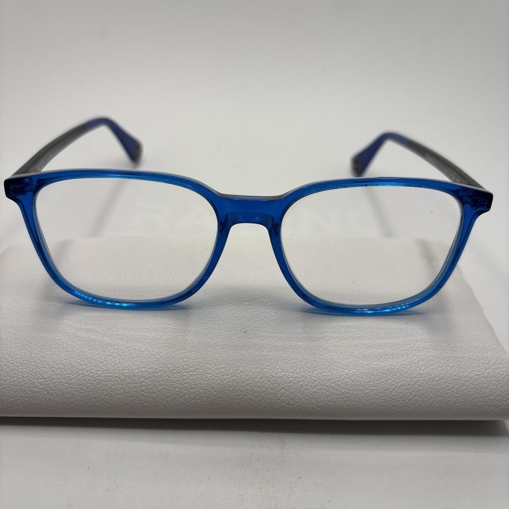 WOOW DREAM BIG  2 FULL RIM AUTHENTIC BLUE/BLACK EYEGLASSES 53-16-145 ITALY #D30